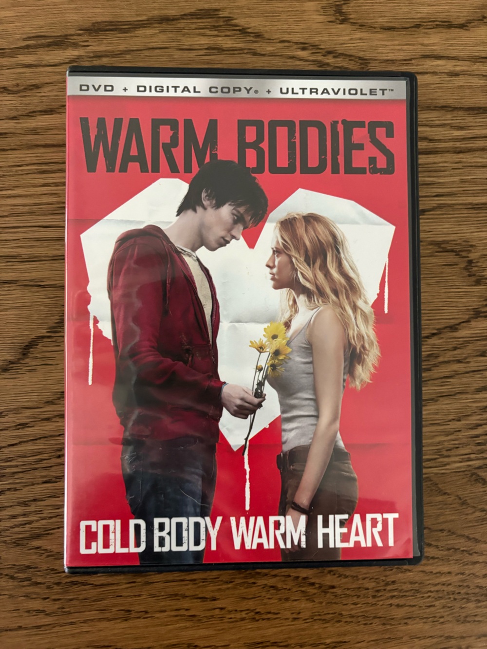 Warm Bodies DVD - Red Cover with White Accents